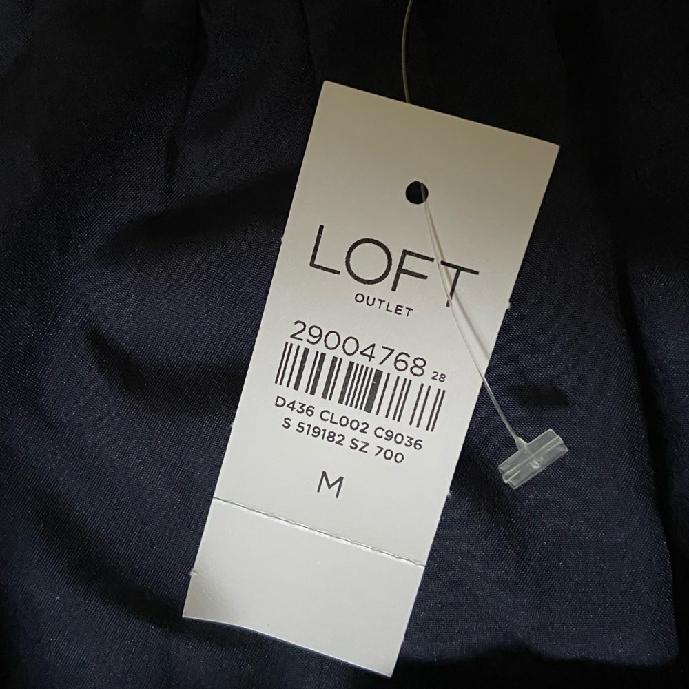 Loft Paisley Flippy Skirt in Industrial Navy - Picture 2 of 7